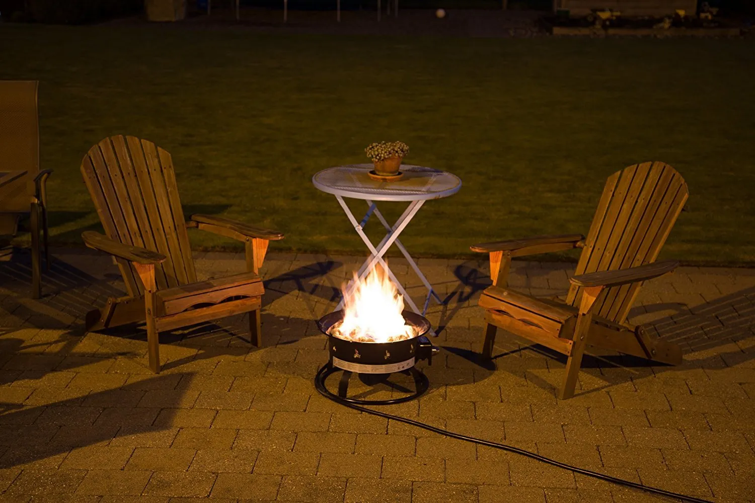 Heininger 5995 58,000 BTU Portable Propane Outdoor Fire Pit