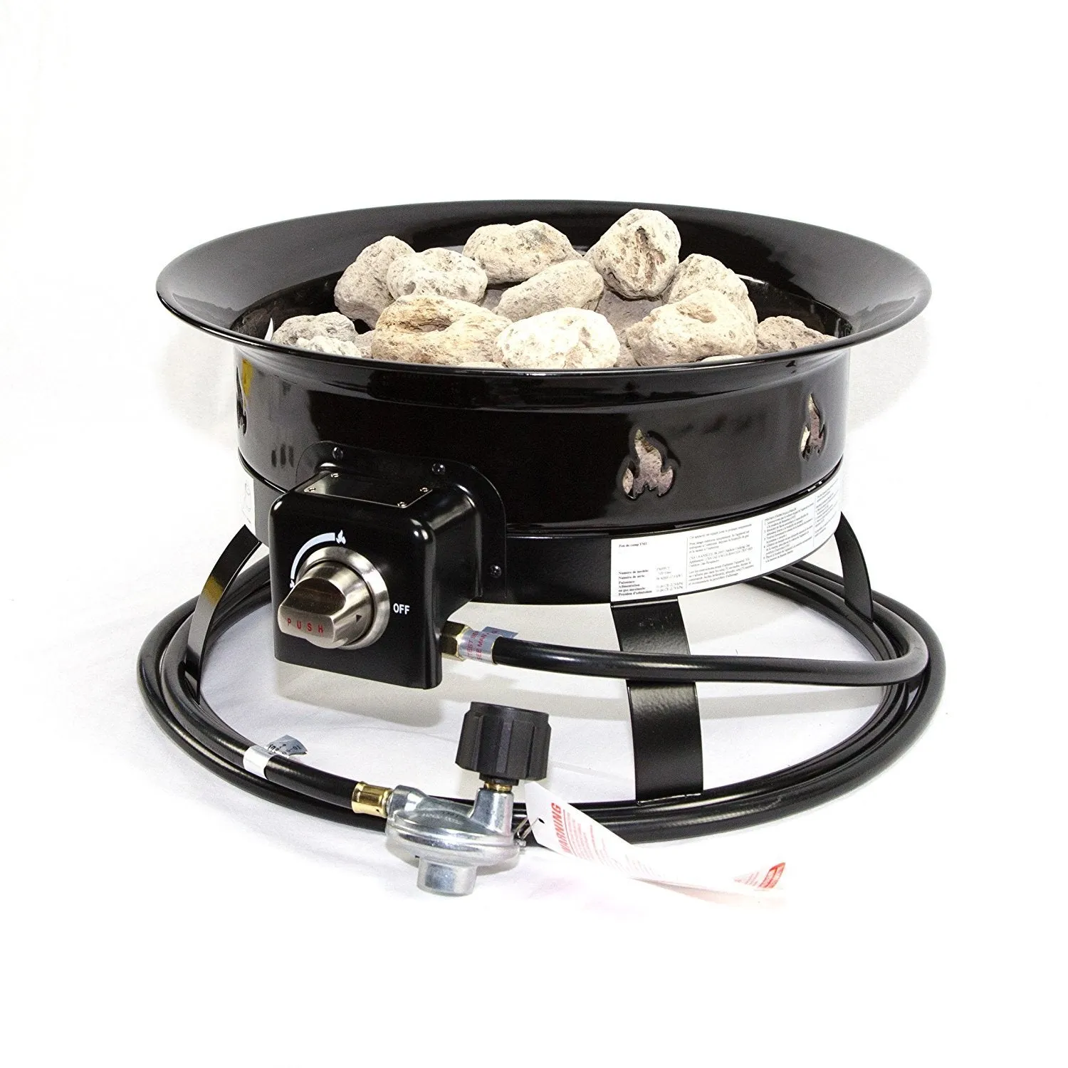 Heininger 5995 58,000 BTU Portable Propane Outdoor Fire Pit