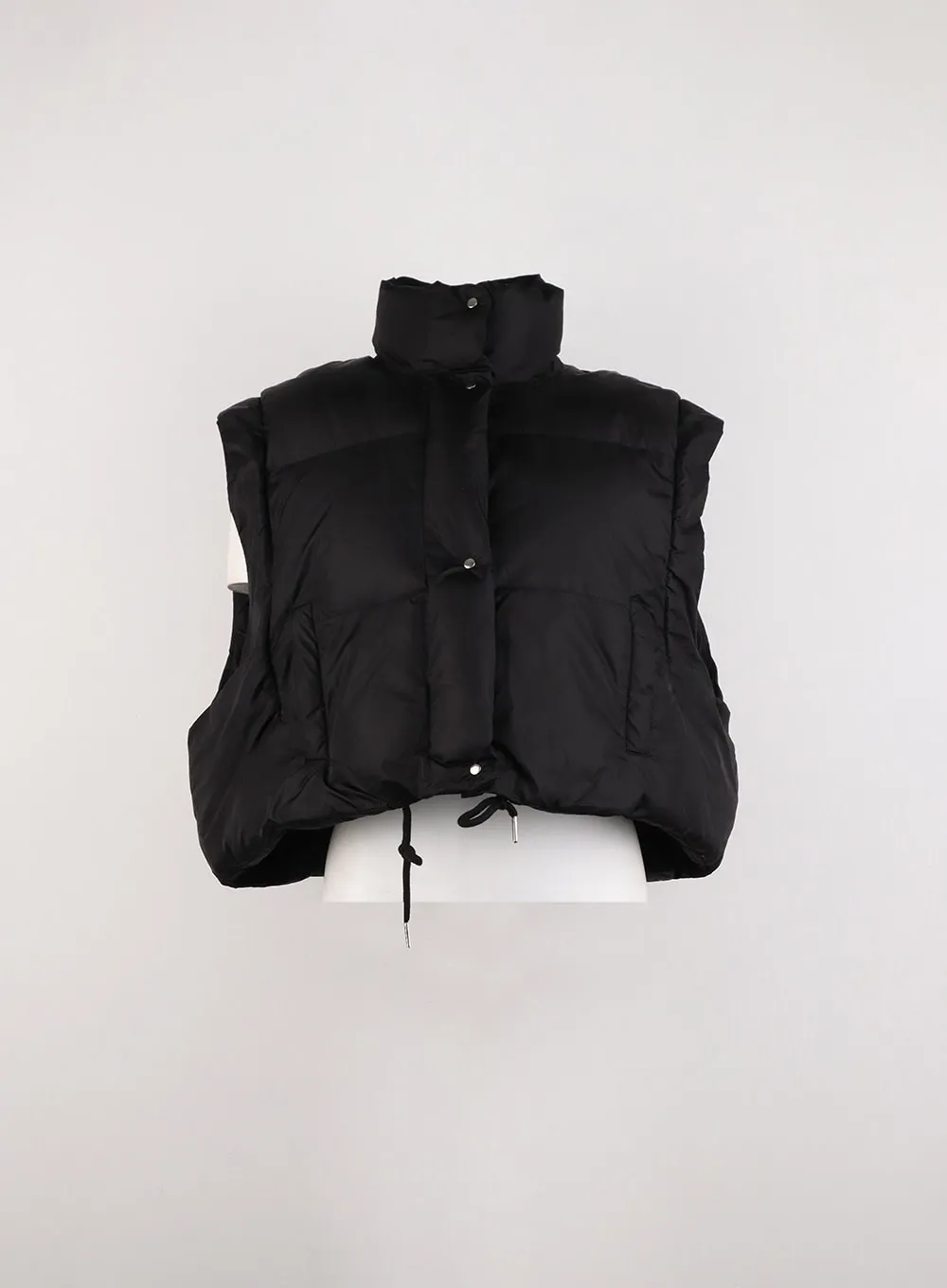 High Collar Crop Puffer Jacket ID306