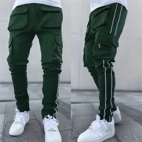 Hip Hop Cotton Flat Front Cargo Pants