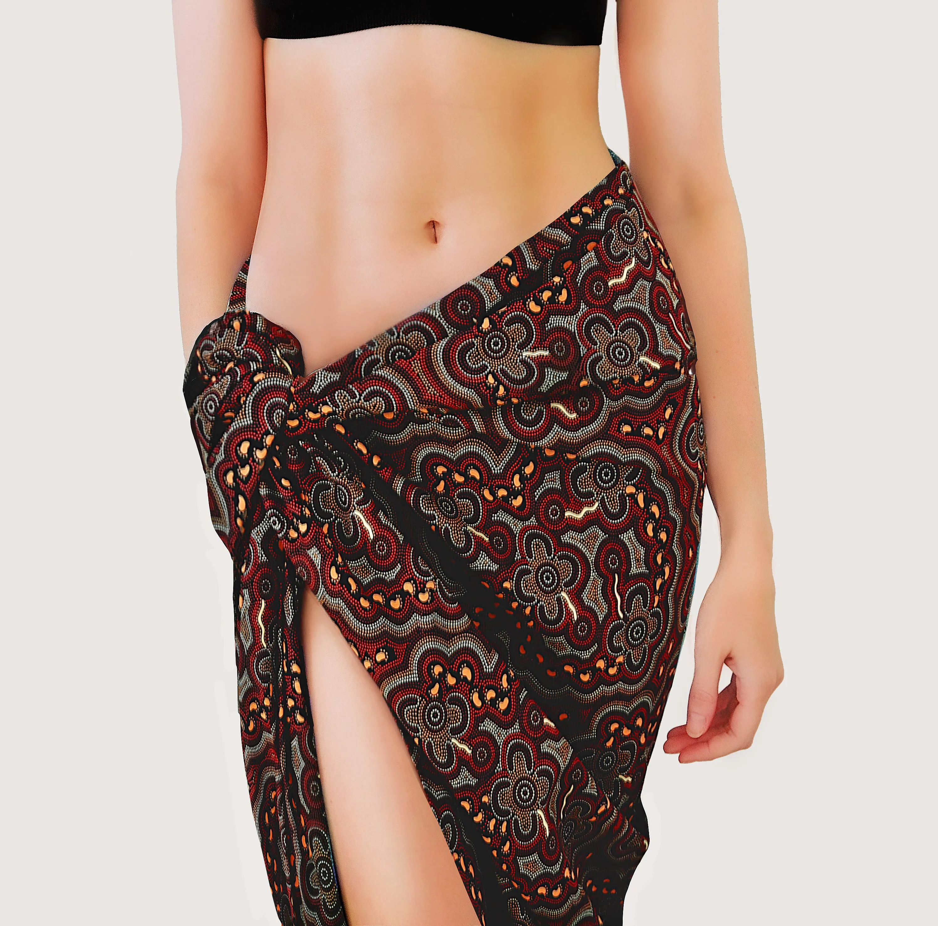 Homespun Cotton Sarongs featuring 11 designs by Aboriginal Artists