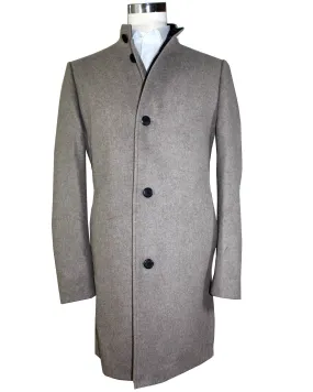 Hugo Boss Wool Coat Medium Beige Long Coat EU 54 - XL