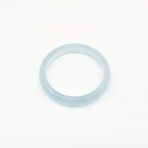 Icy Green Cloudy Jade Stone Bangle