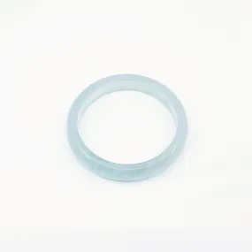 Icy Green Cloudy Jade Stone Bangle