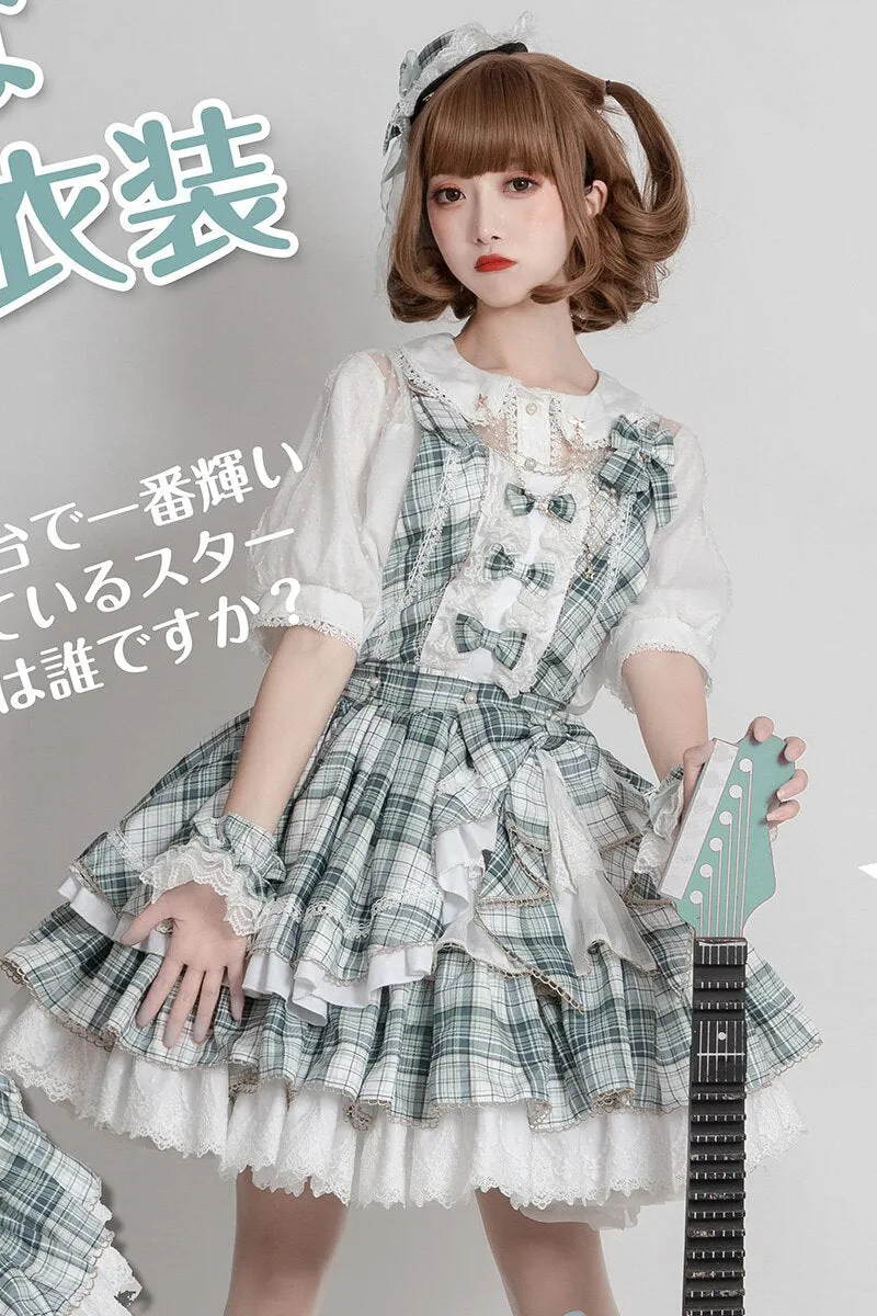 Icy Mucha ~ Sweet Plaid Lolita Skirt Mini Skirt by OCELOT