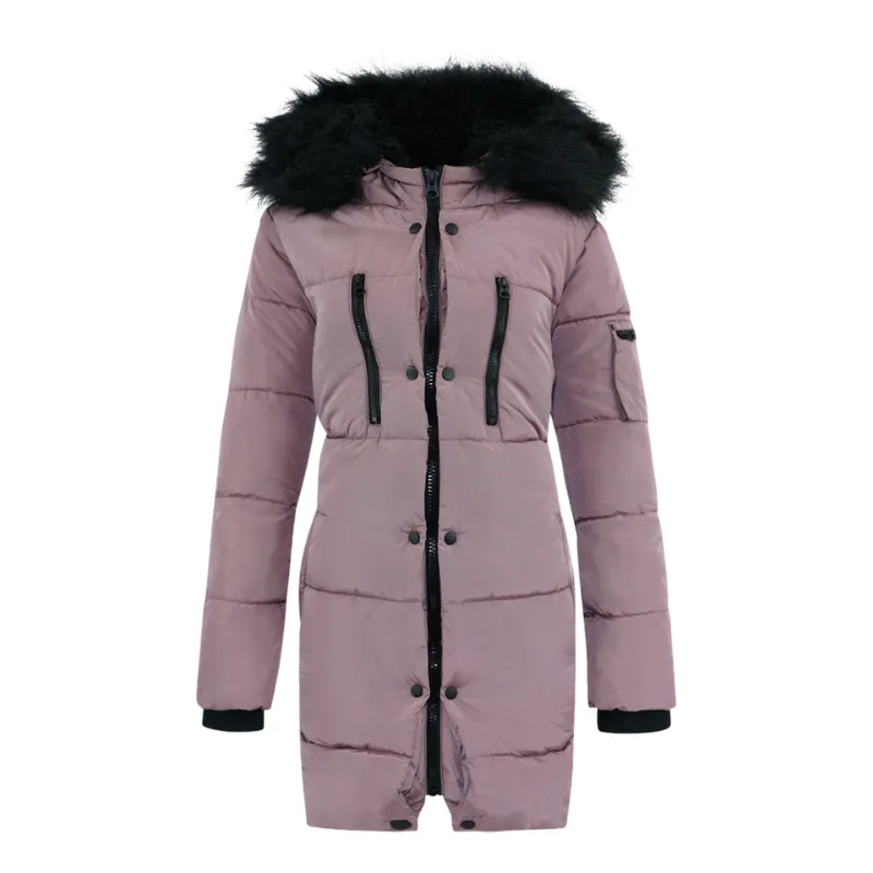 Jessica Simpson Long Puffer Jacket Dusty Pink S