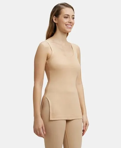 Jockey 2500 Women's Super Combed Cotton Rich Thermal Tank Top with Stay Warm Technology_Skin_M