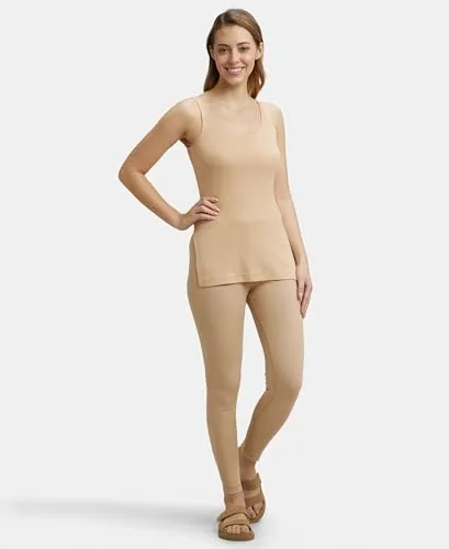 Jockey 2500 Women's Super Combed Cotton Rich Thermal Tank Top with Stay Warm Technology_Skin_M