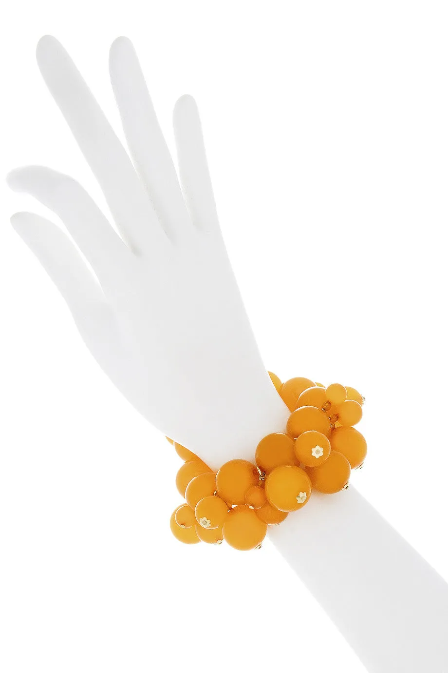 KENNETH JAY LANE HONEYGOLD Amber Pearls Bracelet