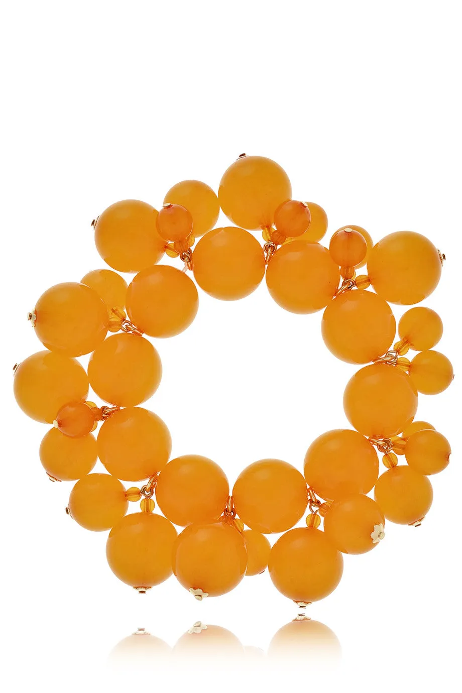 KENNETH JAY LANE HONEYGOLD Amber Pearls Bracelet