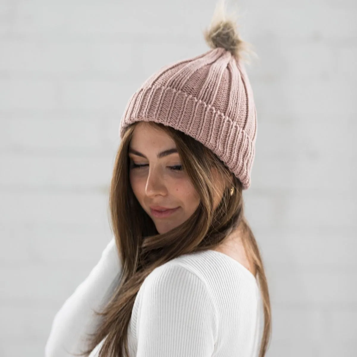 Kimberley Beanie - Nude