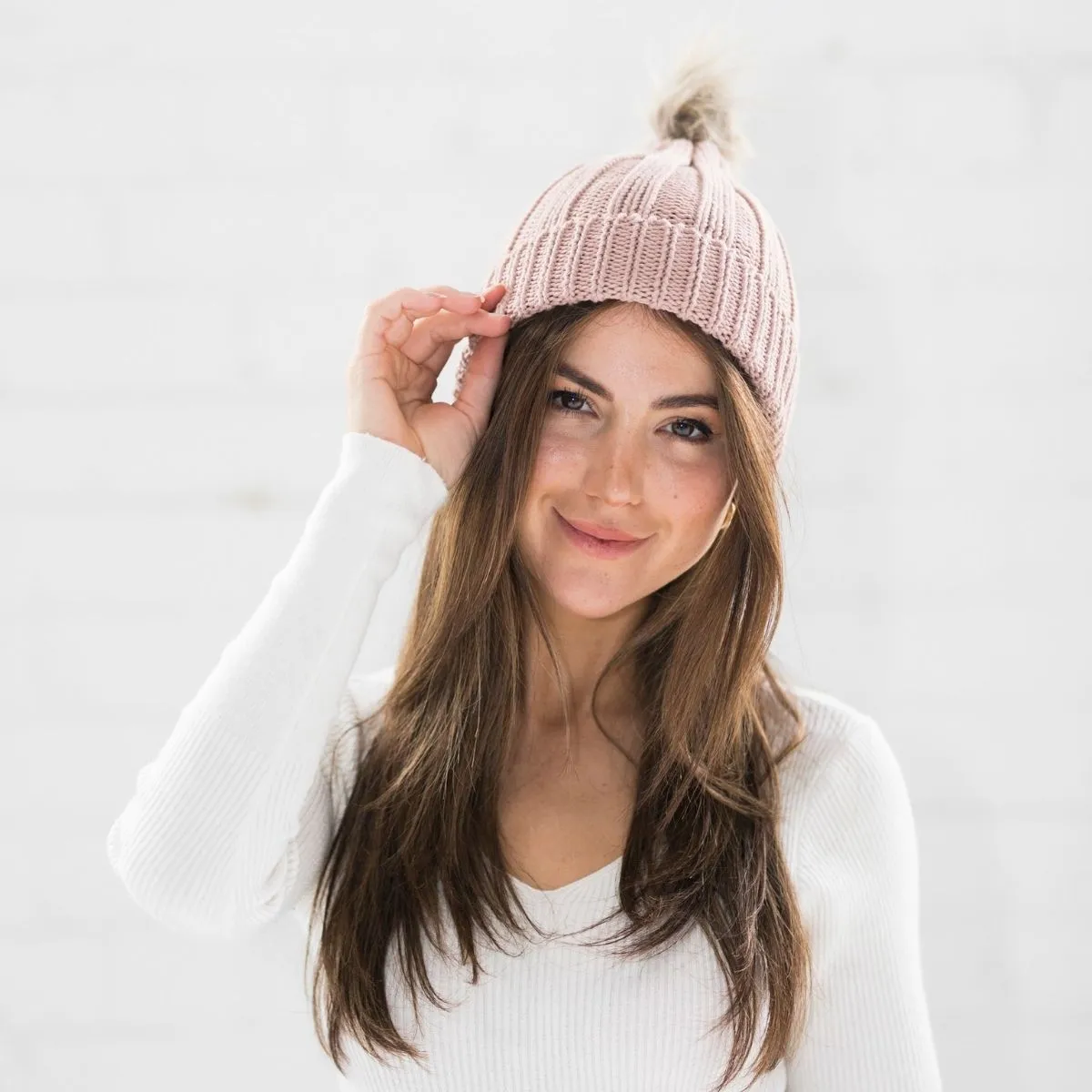 Kimberley Beanie - Nude