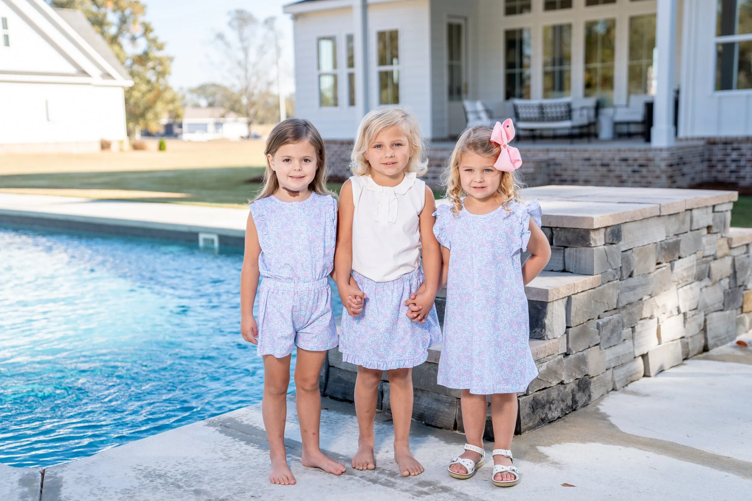 Kinsley Cotton Candy Floral Romper