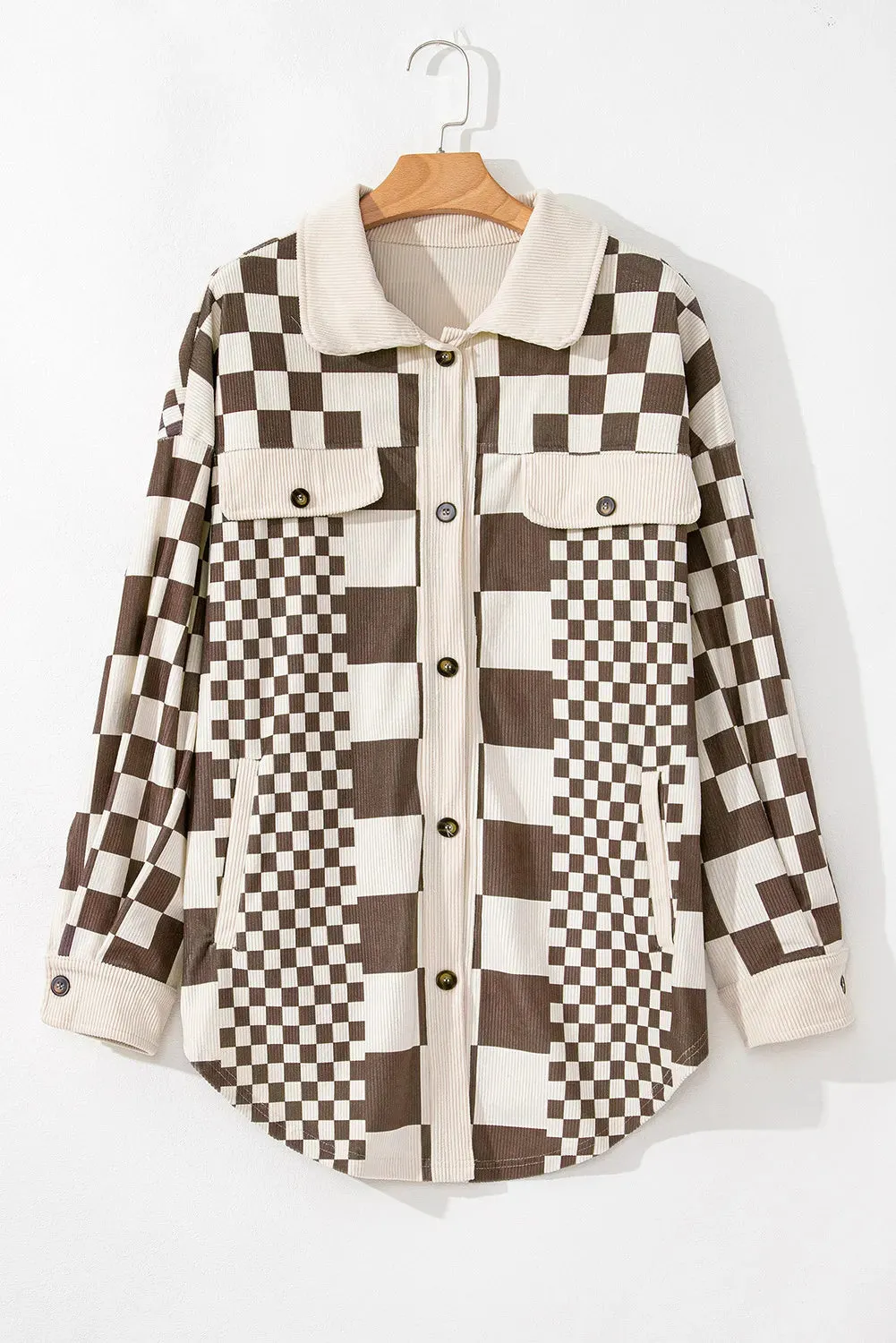 Leslie Checkered Button Up Jacket