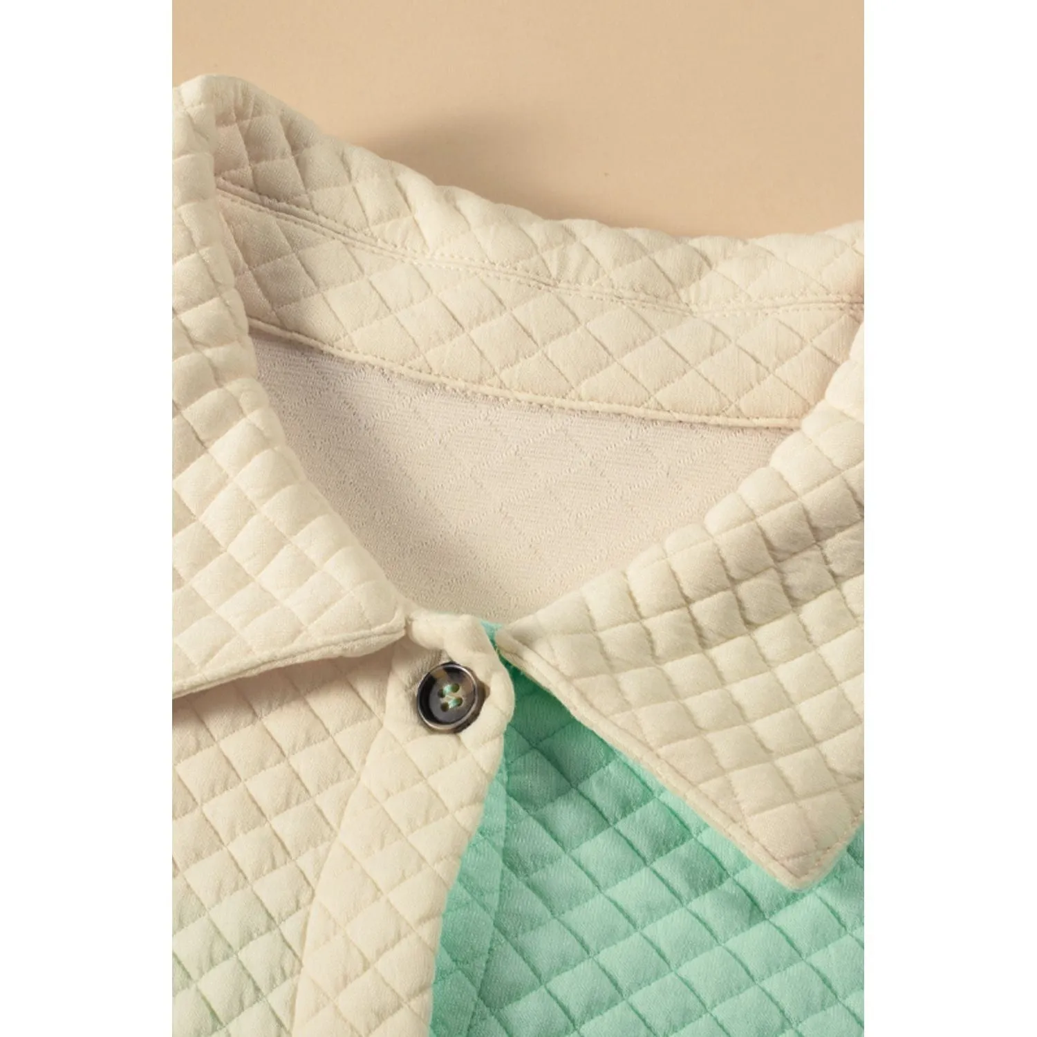 Life In Color Color Block Quilted Shacket