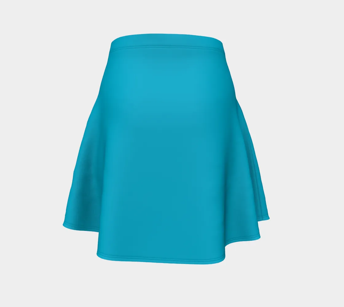 Light Blue Flare Skirt