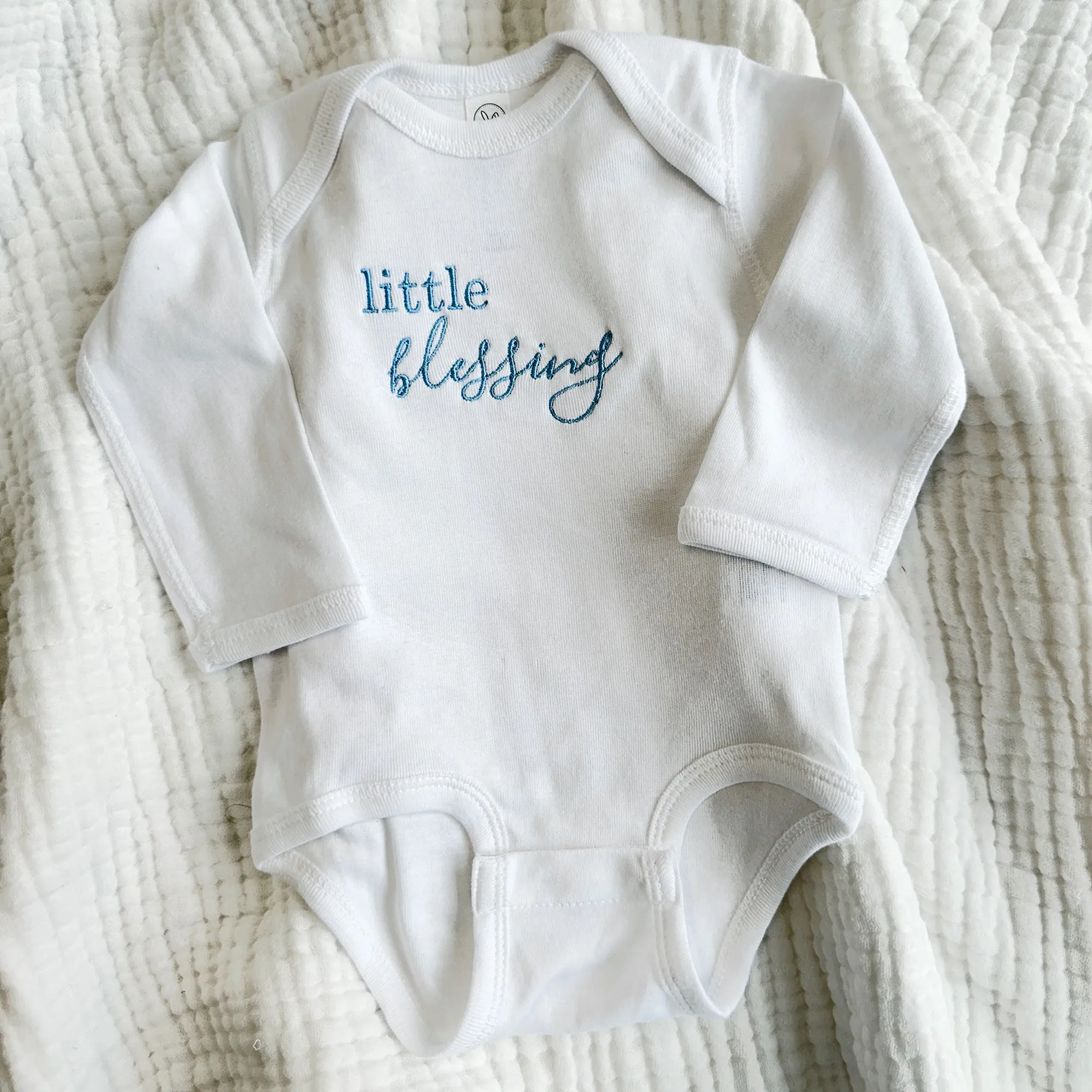 Little Blessing Baby Long Sleeve Bodysuit