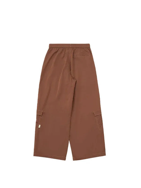 Loose Fit Coffee Cargo Pants