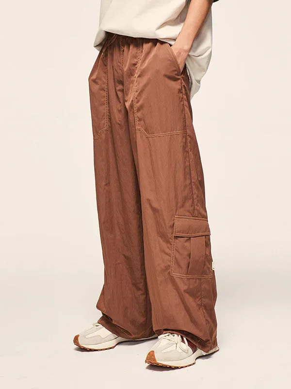 Loose Fit Coffee Cargo Pants