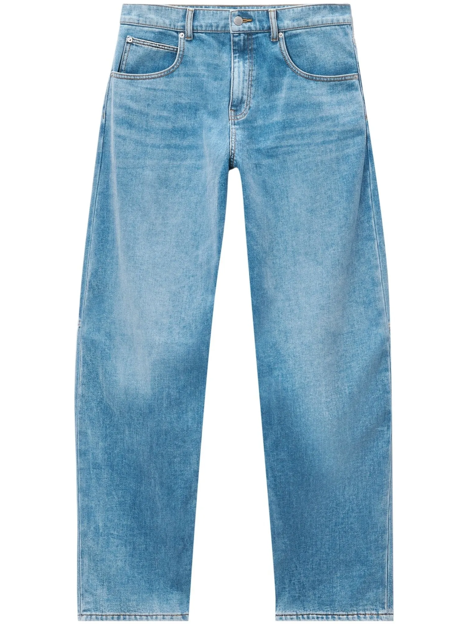 low-rise wide-leg jeans