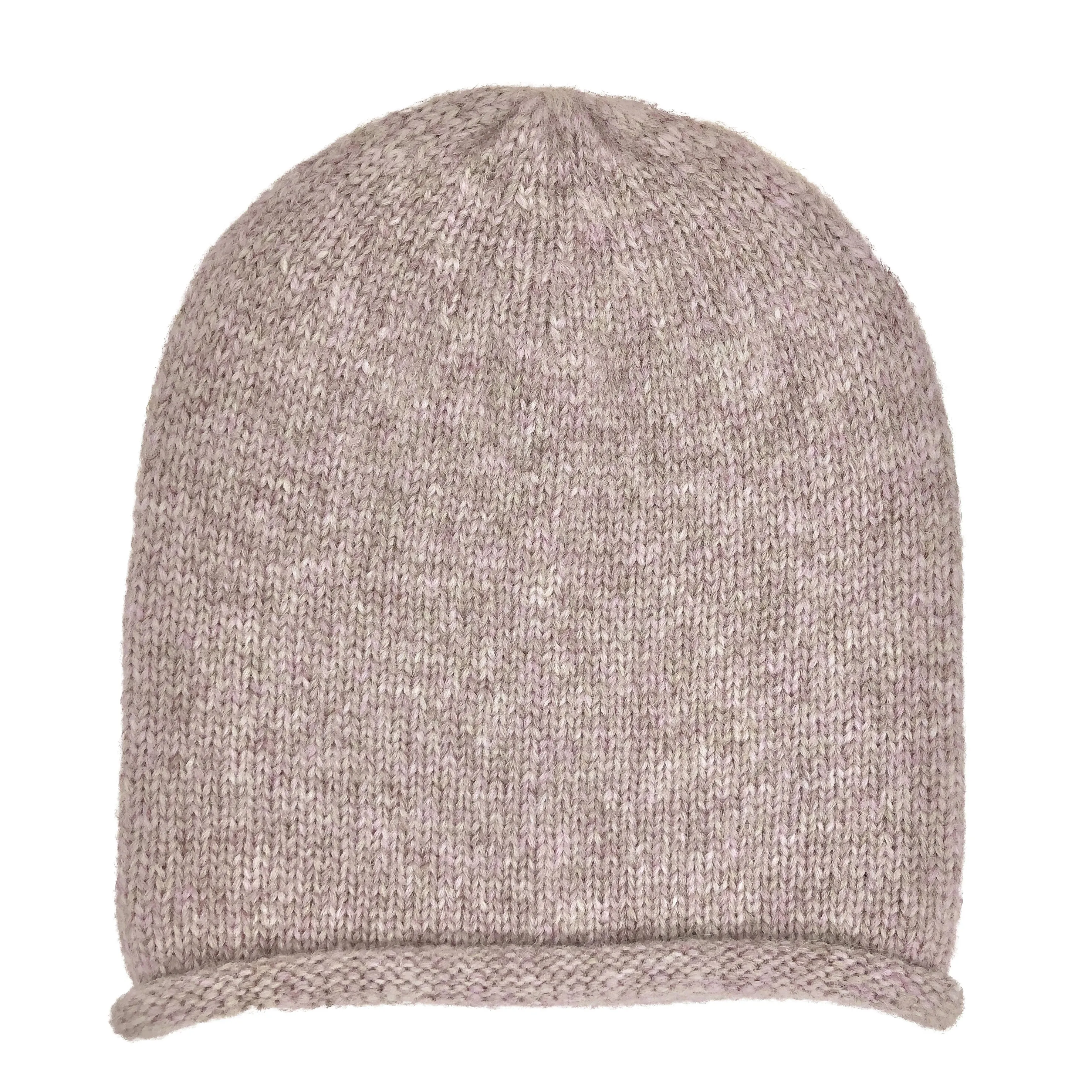 Luxurious Blush Alpaca Beanie: Sustainable Softness & Effortless Style