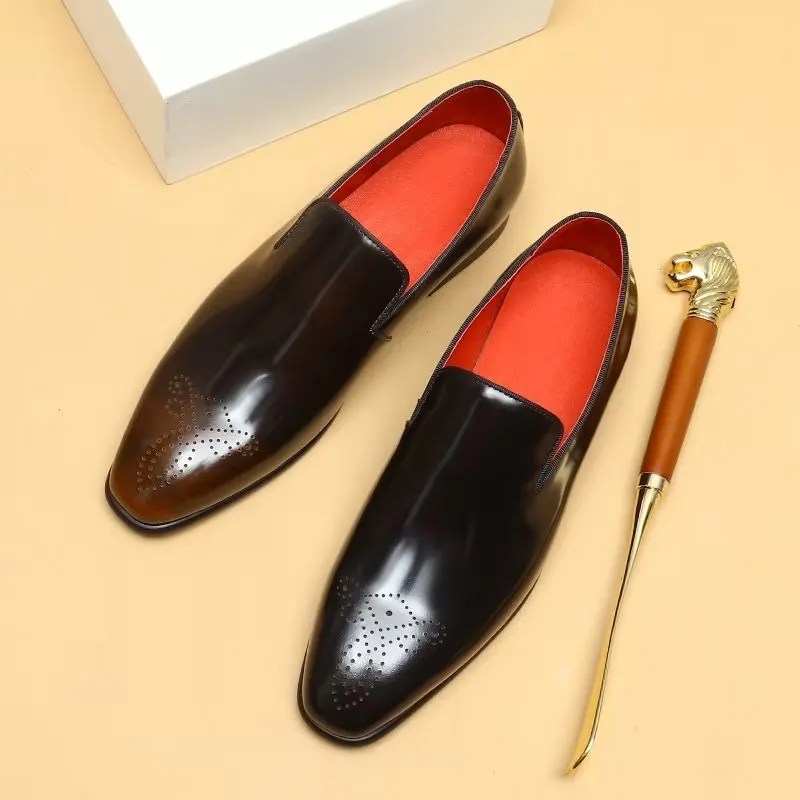 Luxury Genuine Leather Slip-On Dress Shoes