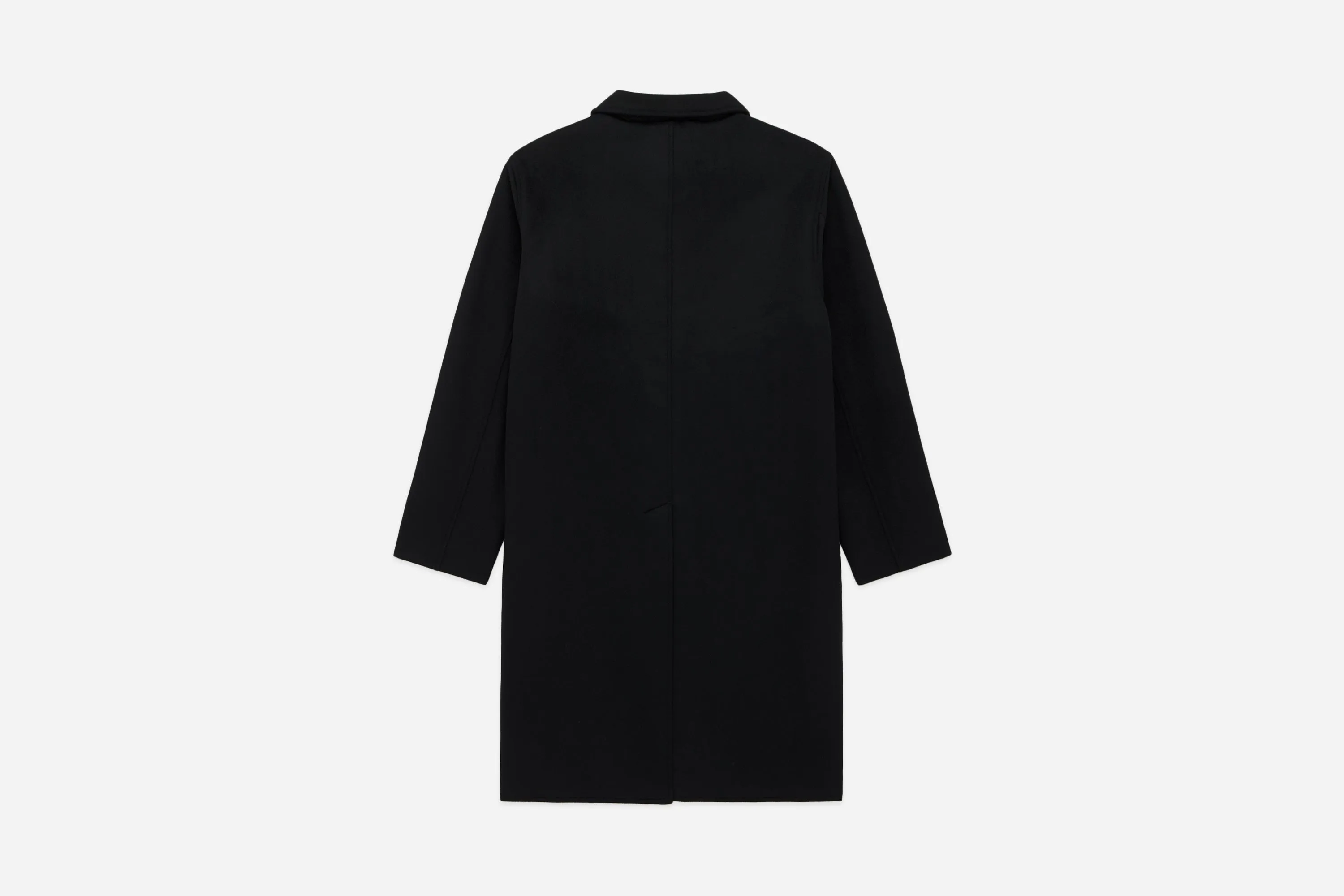 Mac Coat ~ Black Wool/Cashmere