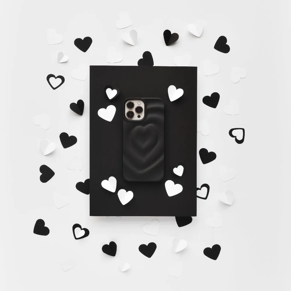 Melting Heart Phone Case - Matte Black