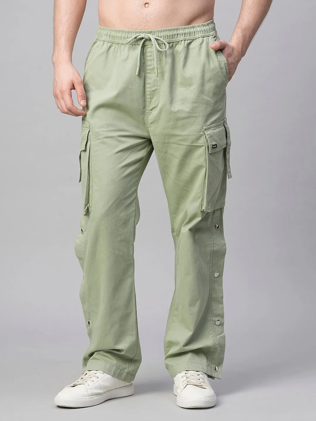 Men Utility Cargo - Mint Green