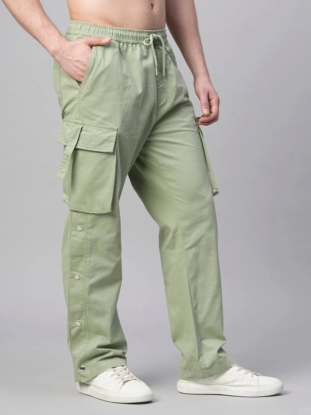 Men Utility Cargo - Mint Green