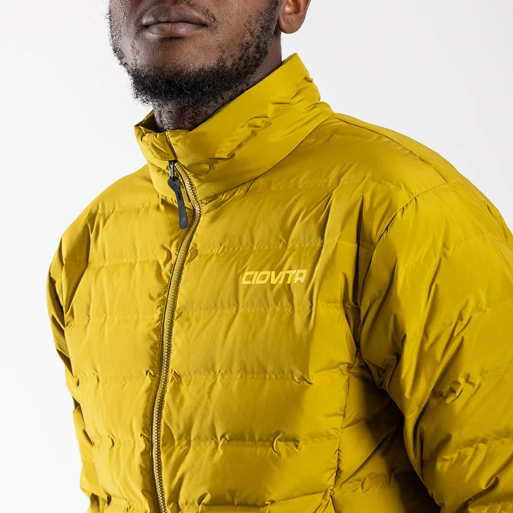 Men's Down Puffer Jacket (Mustard)