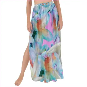 Midnight Floral Maxi Chiffon Tie-Up Sarong