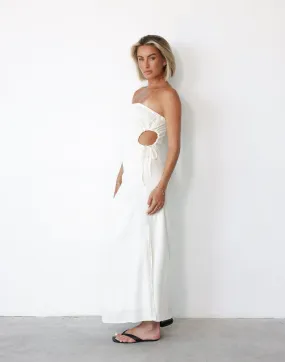 Mikaela Maxi Dress (White)