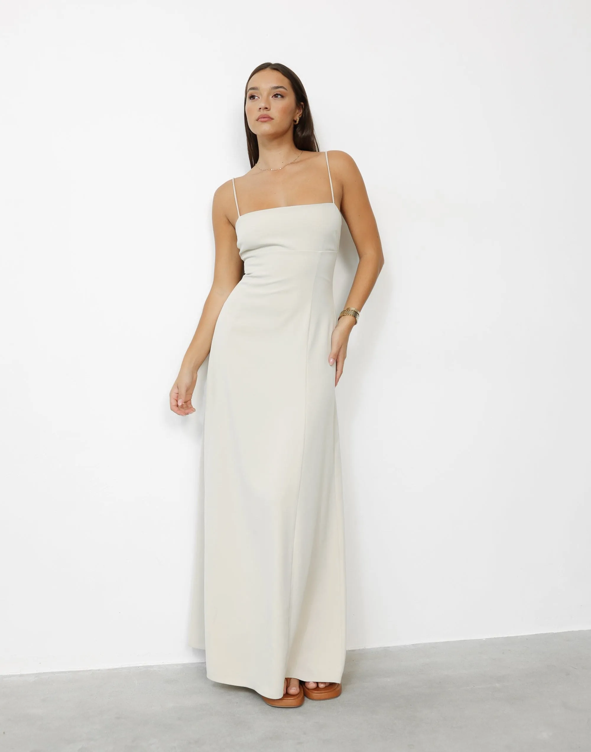 Mirielle Maxi Dress (Pistachio Shell)