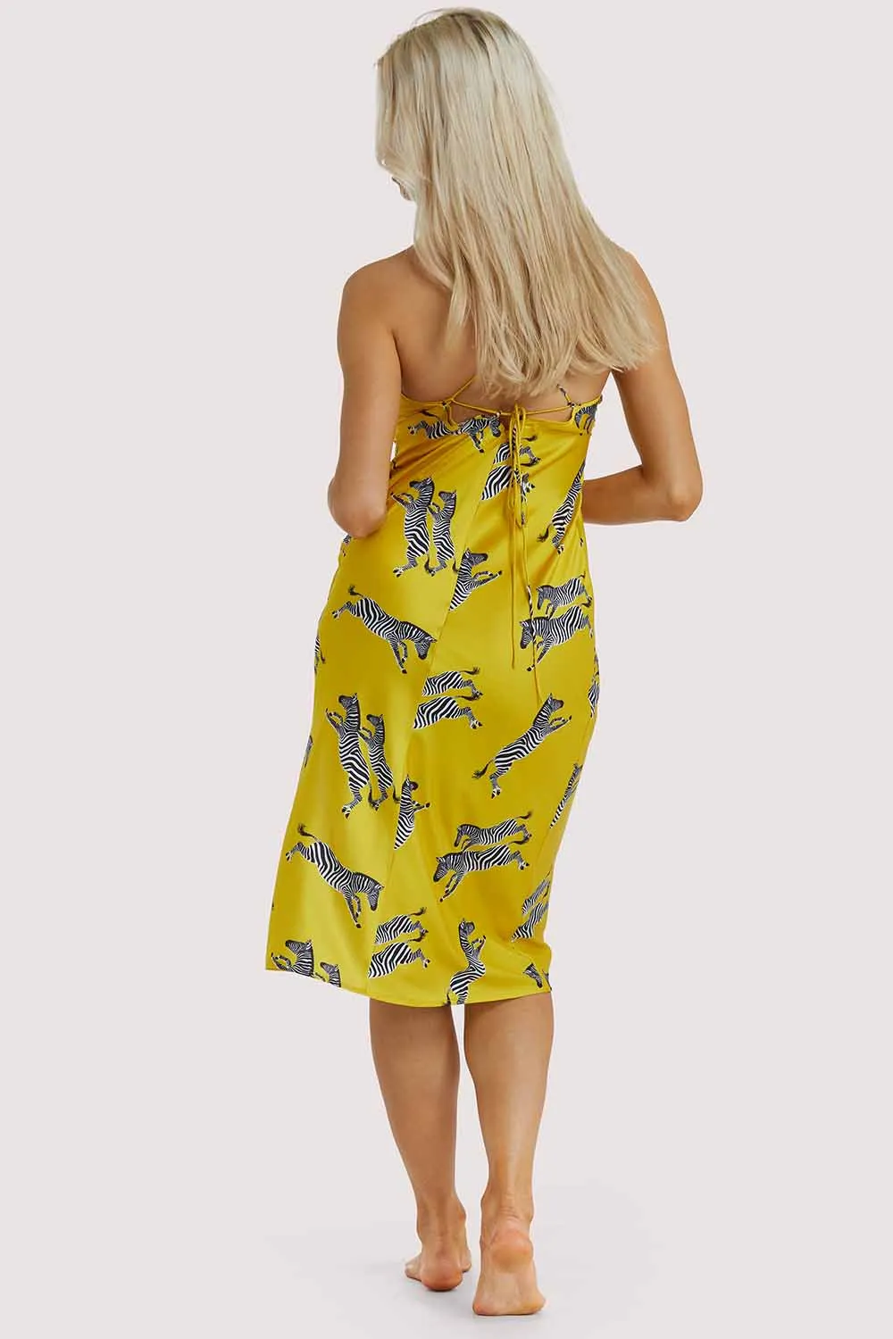 Mustard Zebra Dress