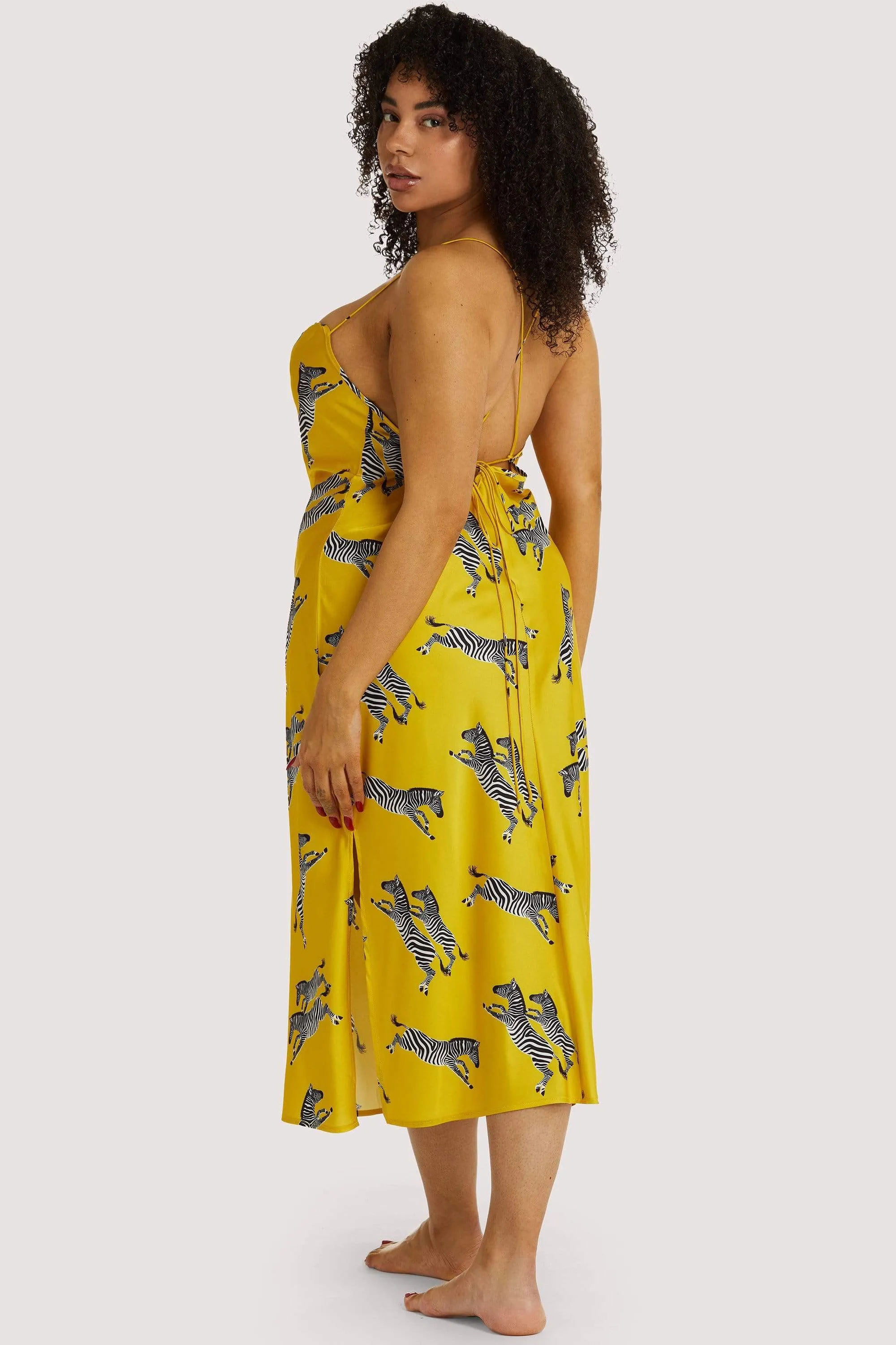 Mustard Zebra Dress