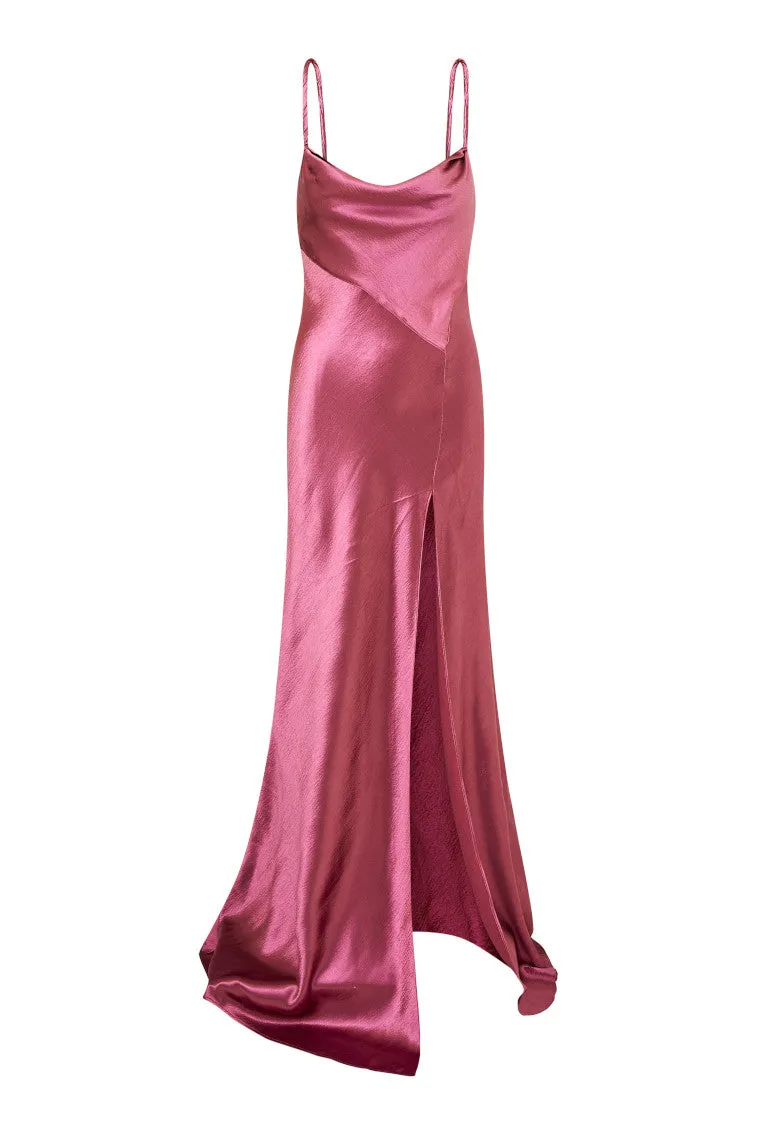 Nadine Satin Maxi Dress