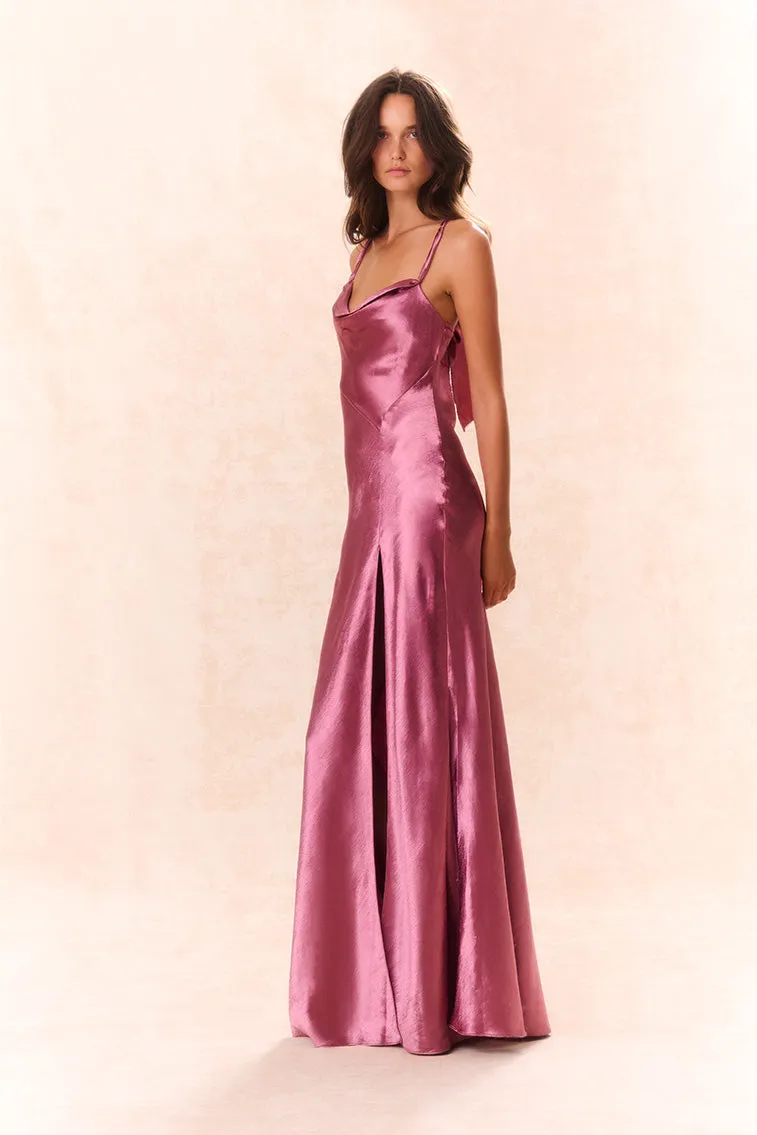 Nadine Satin Maxi Dress