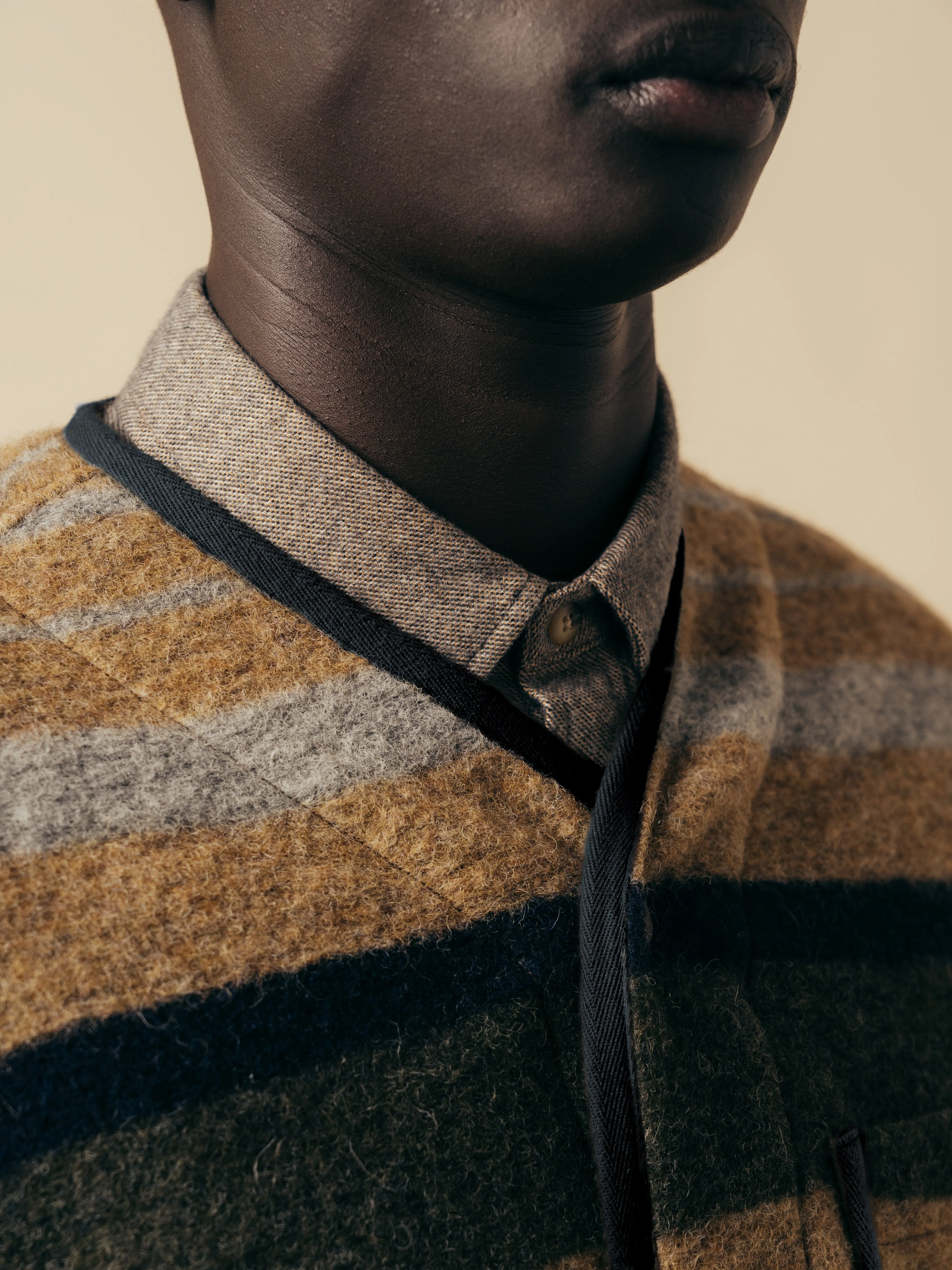 Neist Cardigan In Stripe Italian Wool