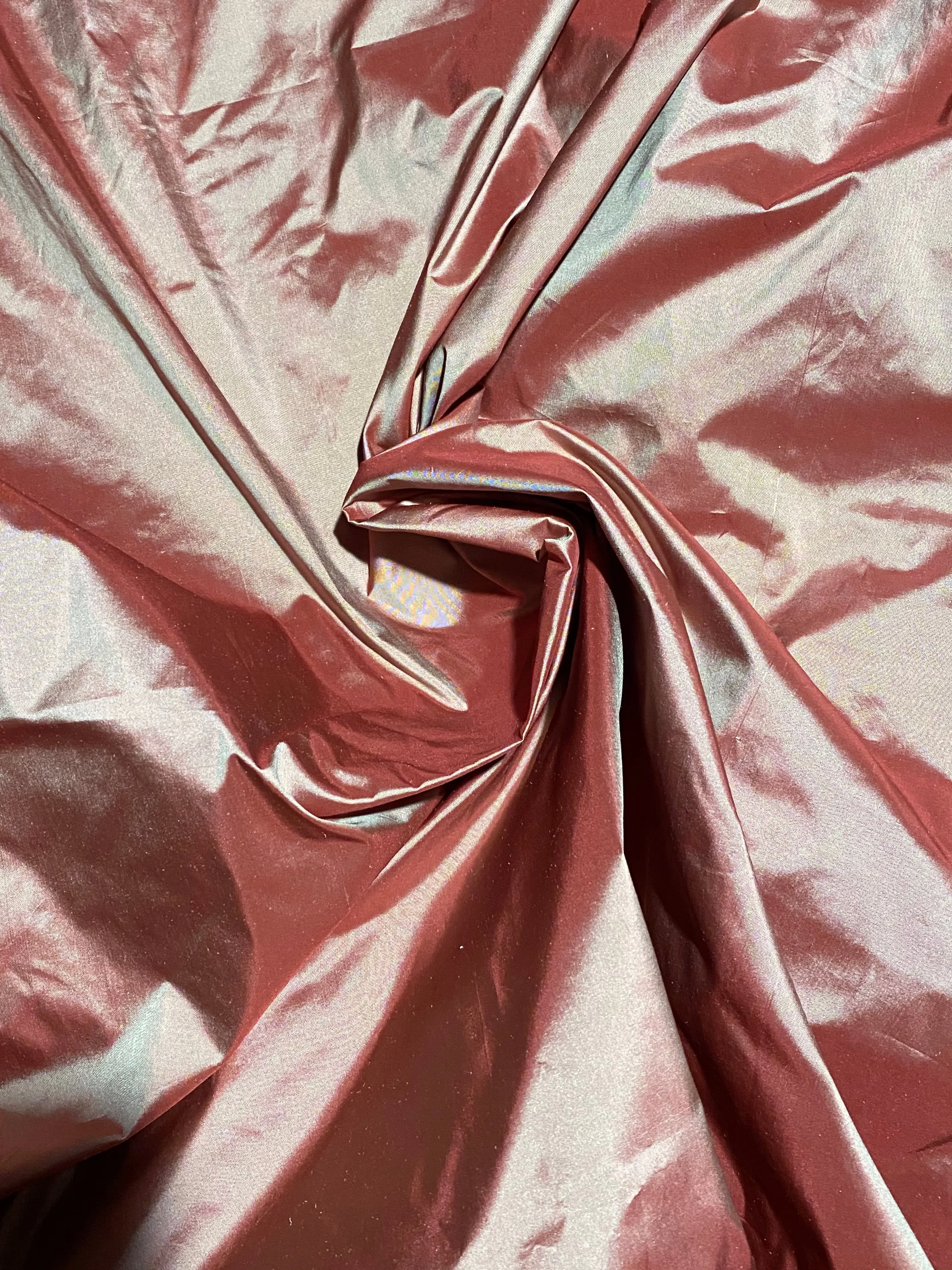 NEW Lady Lisa Designer 100% Silk Ultra Icy Red Taffeta Fabric