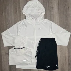 Nike Windrunner   Shorts 3 Piece Set - White