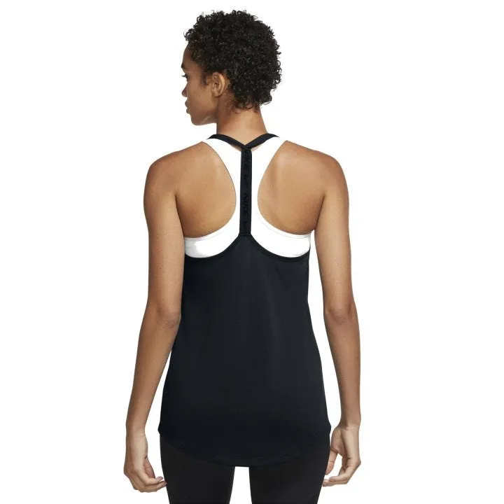 Nike Womens Black/White Elastika Dry-Fit Tank Top