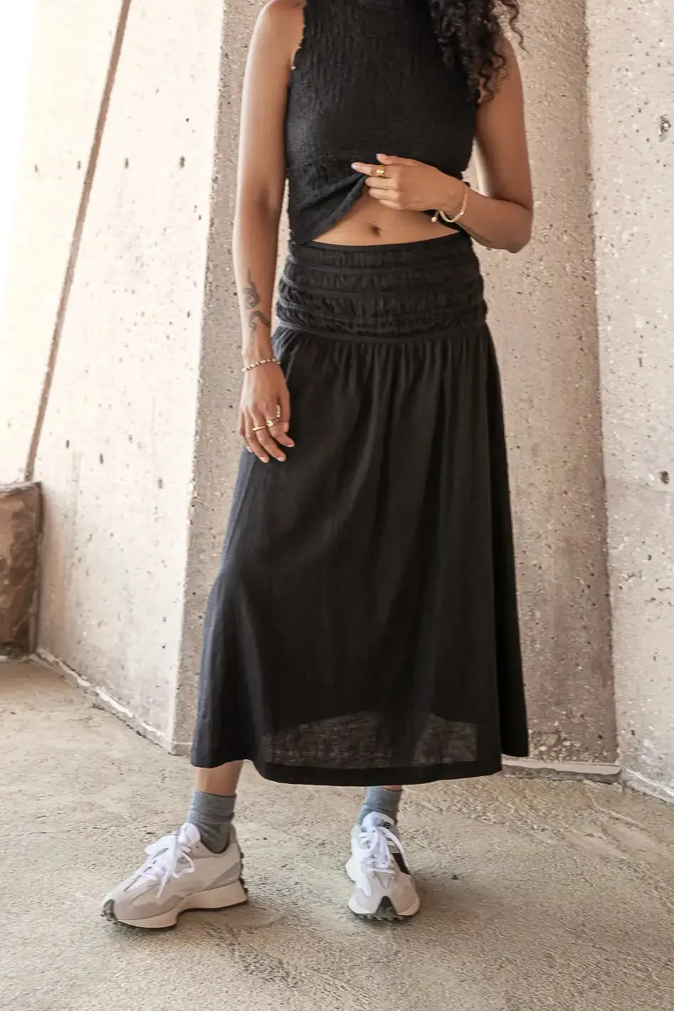 Nyla Skirt in Black - FINAL SALE