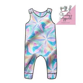 pastel organic romper