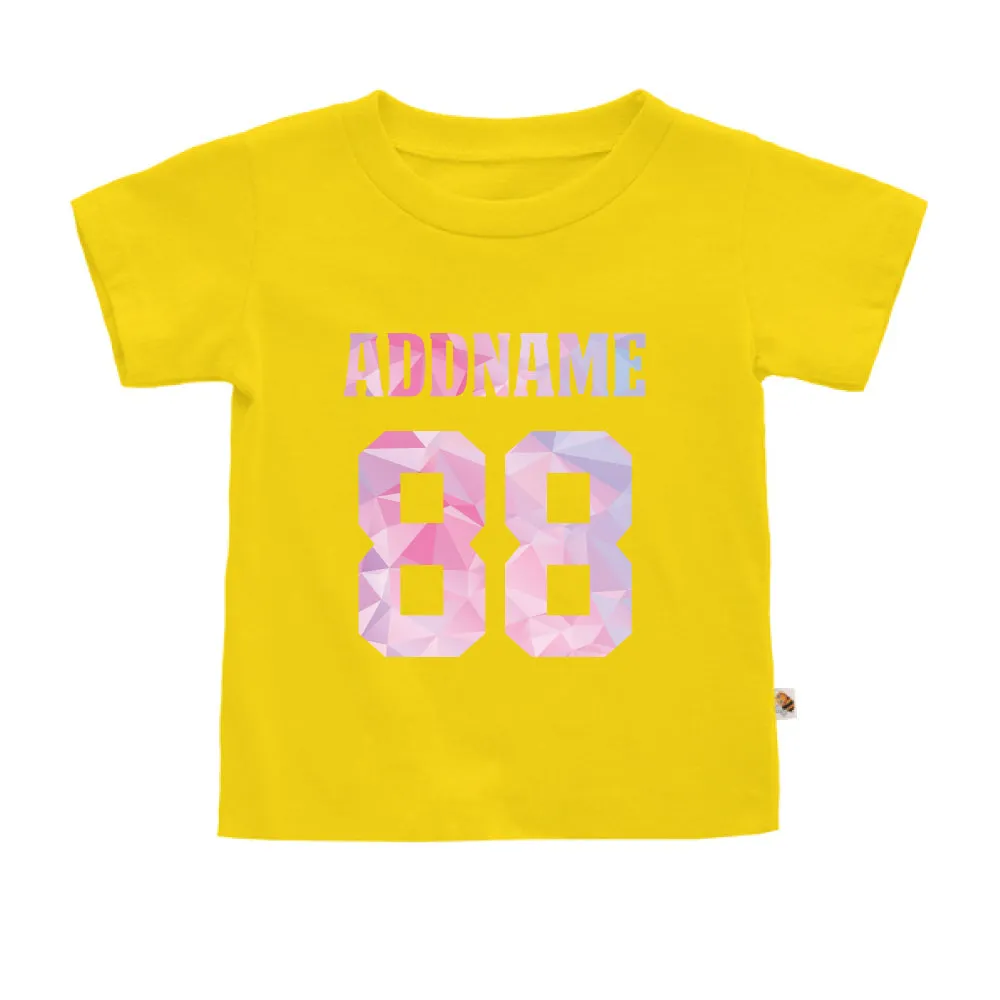 Pastel Polygonal Name with Number (Kids)