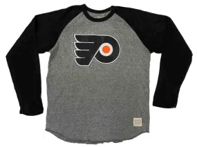 Philadelphia Flyers Retro Brand Gray Black Two Tone Long Sleeve T-Shirt