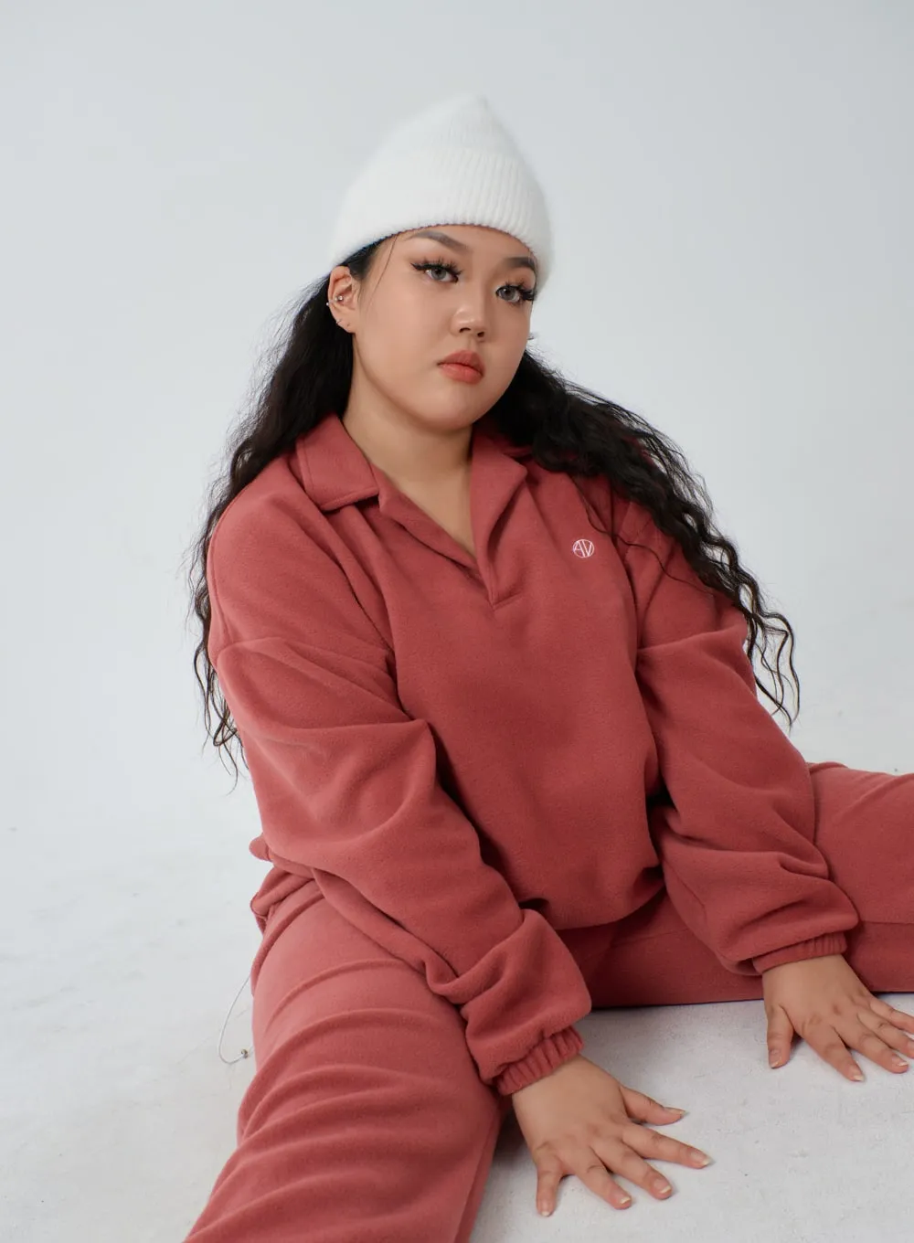 Plus Embroidered Oversized Sweatshirt ID27