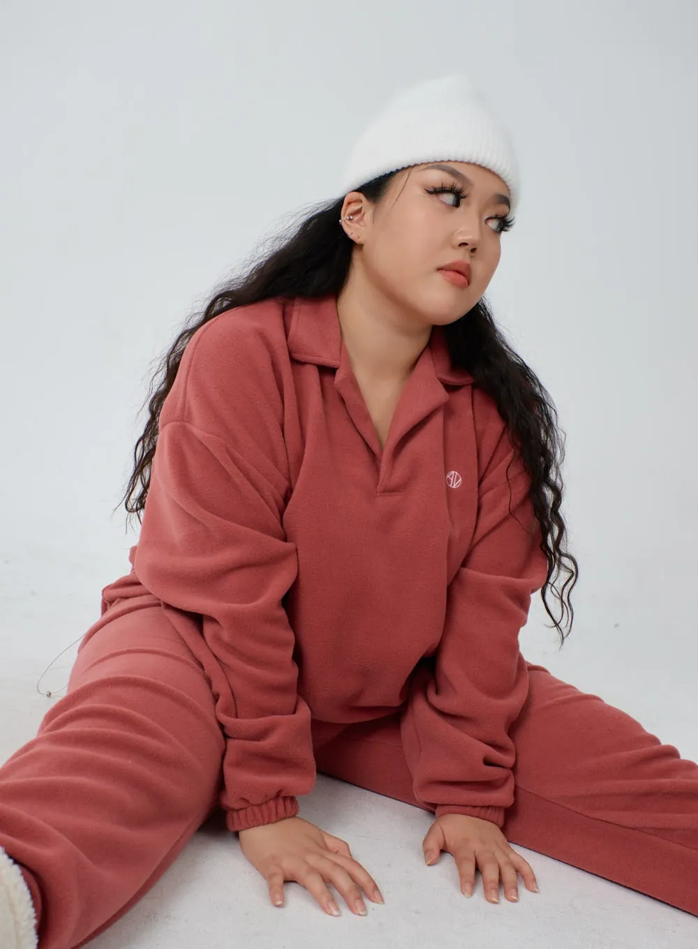 Plus Embroidered Oversized Sweatshirt ID27