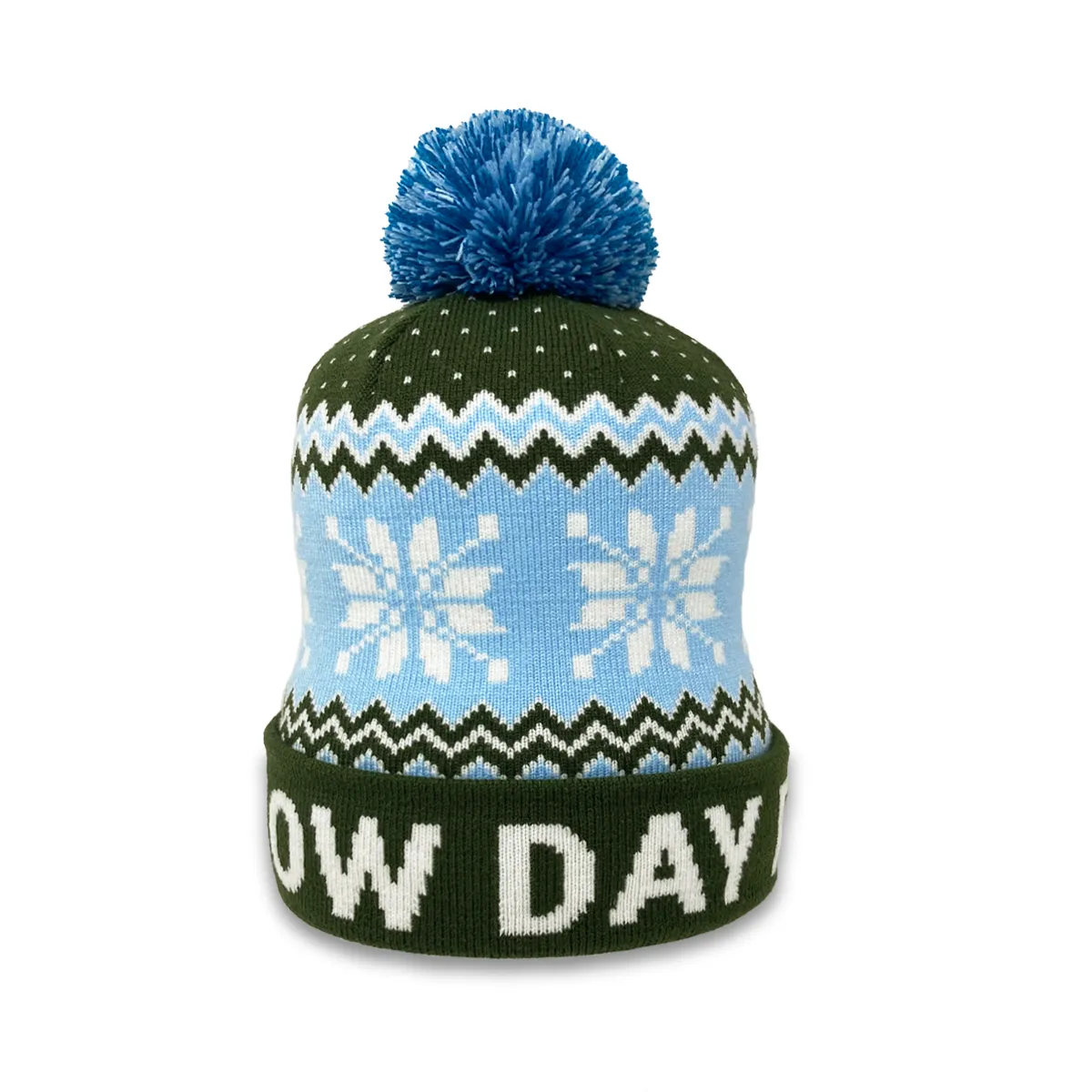 Prepaid on Etsy - Fairisle Snowflake Custom Ski Beanie