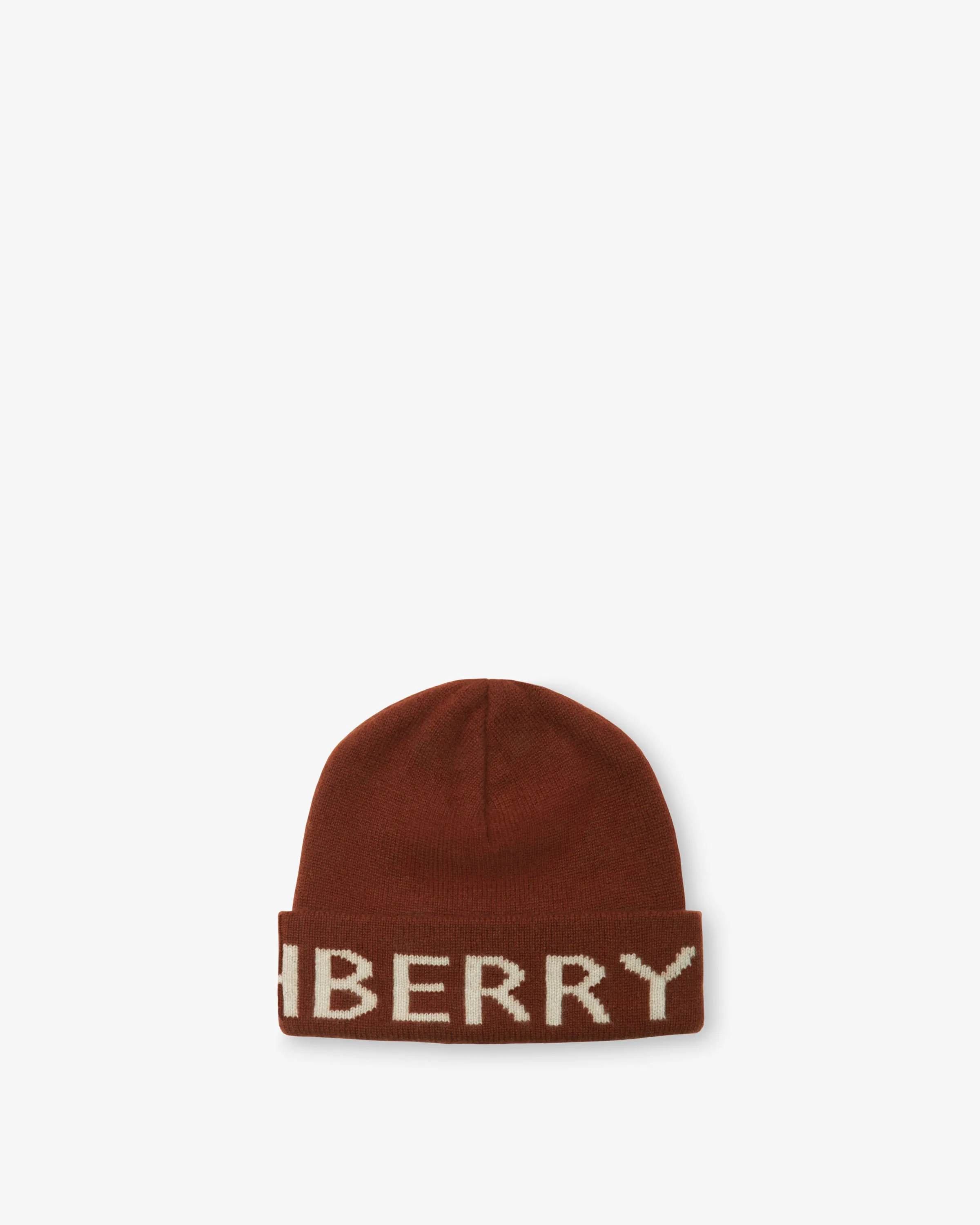 Pure Cashmere Logo Beanie - Spice/Camel